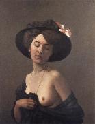 Woman with Black Hat, Felix  Vallotton